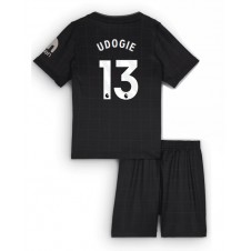 Tottenham Hotspur Destiny Udogie #13 Bortedraktsett Barn 2025-26 Kortermet (+ korte bukser)